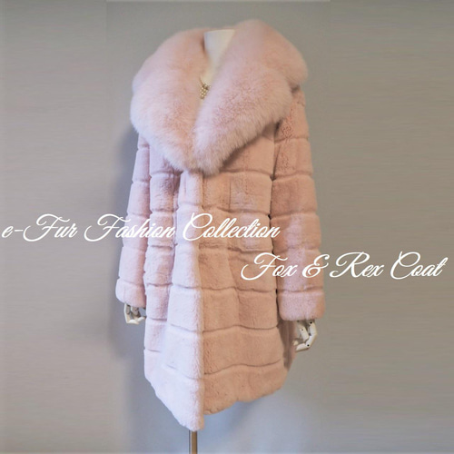 使用感無しの美品✩ポケット有✩レッキス✩ファーコート✩柔らか✩ふかふか 大人にちょうどいい優しいベージュ☆ふかふかフォックス