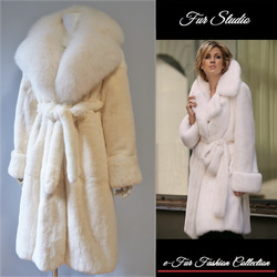 穏やかで上品な印象☆冬のミルキーホワイト 乳白色 肉厚フォックス