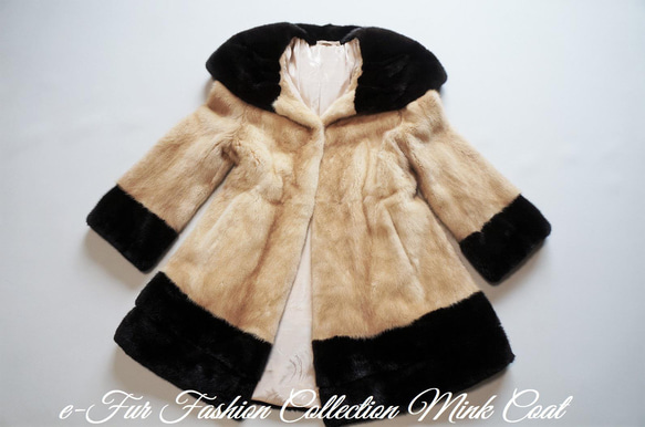 パリの貴婦人を思わせる優雅な一着☆クラシカルな上品さ漂う、ゴージャスなミンクコート リアルファーコート　毛皮コート 11枚目の画像