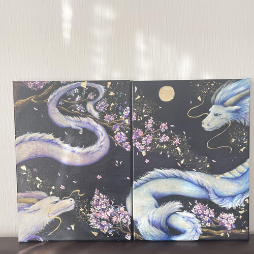 【舞う】　頑張る人に(^^) アクリル画　原画の販売です 舞う】 頑張る人に(^^) アクリル画 原画の販売です