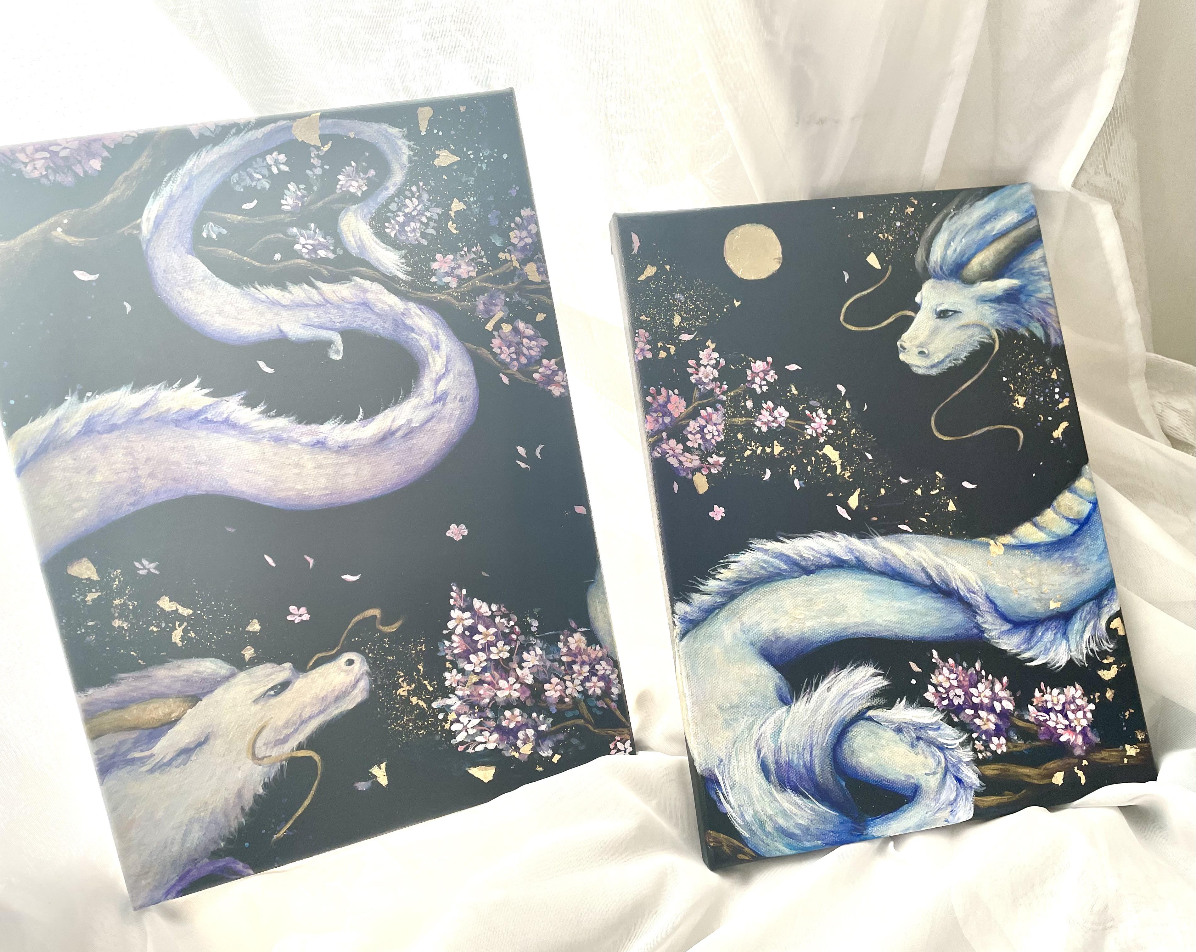 【舞う】アクリル画　原画の販売　頑張っている人に(^^)