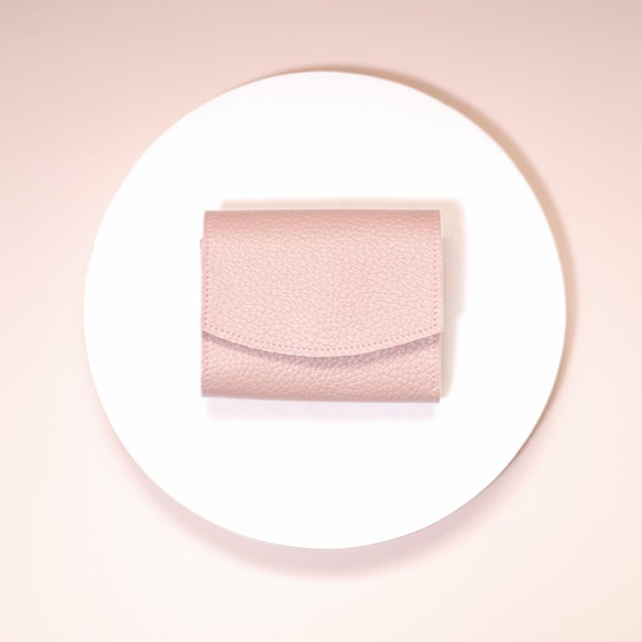 ◎お買い得◎コロンとしたシェルピンクのミニ財布 1枚目の画像