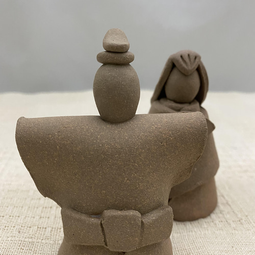 ミニ雛人形セット(焼きしめ)A お雛様 ひな祭り 桃の節句 初節句