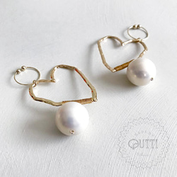 【2点限定】♡'H.E.A.R.T' Earring/cuff (2way)　-イヤリング･イヤーカフ 5枚目の画像