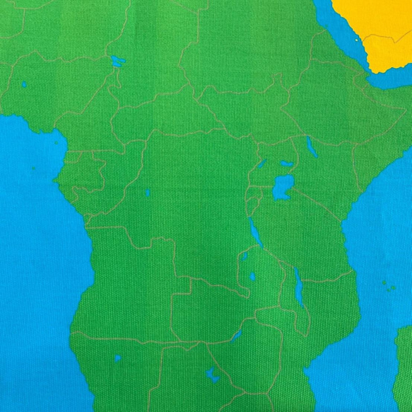 布製＊世界地図（Ｌ）★モンテッソーリの文化教育 5枚目の画像