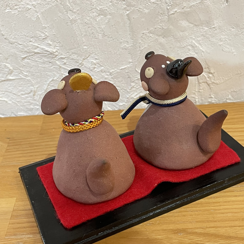 わんこのお雛様飾り① 桃の節句 犬 ワンコ おひなさま ひな人形・雛