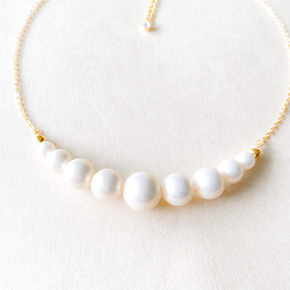 little princess＊ formal - white (Semi - mat) acryl pearl キッズ 4枚目の画像