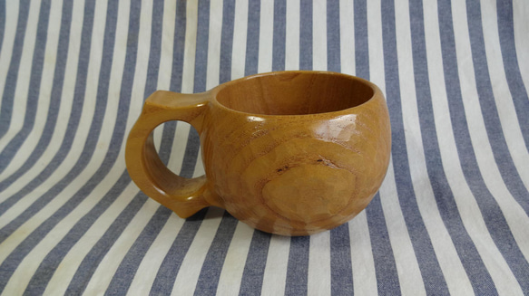 桑の一木彫りコーヒーカップ　 8枚目の画像