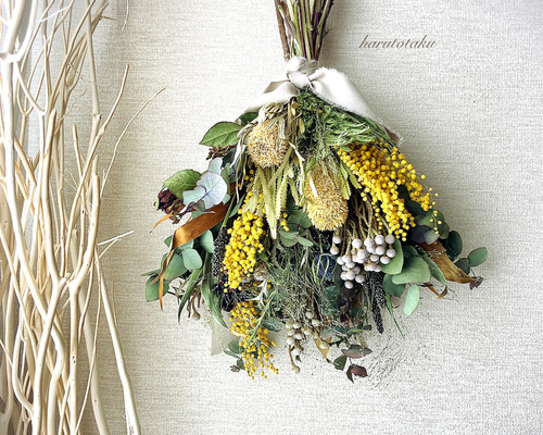 ドライフラワー スワッグ ミモザ 0b608cc129ed7cca9d661d51b1a6ea
