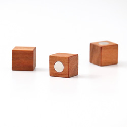 シンプルな木製キューブマグネット〈ミックス〉 6枚目の画像