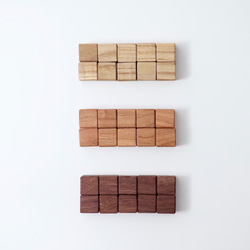 シンプルな木製キューブマグネット〈ミックス〉 8枚目の画像