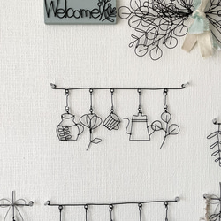 フックのcafeガーランド ワイヤークラフト ガーランド にこちゃん 通販