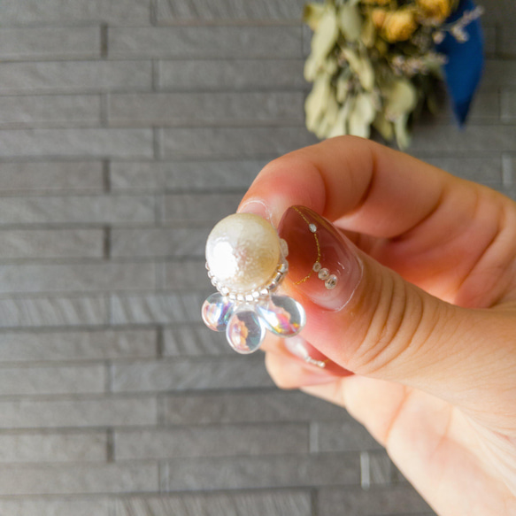 《ビーズ刺繍キット》クラゲのピアス/イヤリング 人気・おすすめ｜使いやすい・旅行におすすめ 品質保証 全国発送 正規品・日本国内発送・安心保証付き