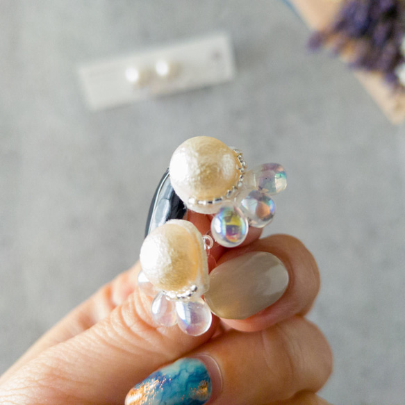 《ビーズ刺繍キット》クラゲのピアス/イヤリング 人気・おすすめ｜使いやすい・旅行におすすめ 品質保証 全国発送 正規品・日本国内発送・安心保証付き