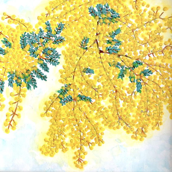 日本画/原画《mimosa》 4枚目の画像