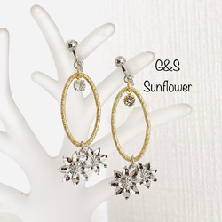 G&S Sunflower イヤリングorピアス 1枚目の画像