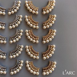 pearl embroidery pierce/earring 4枚目の画像