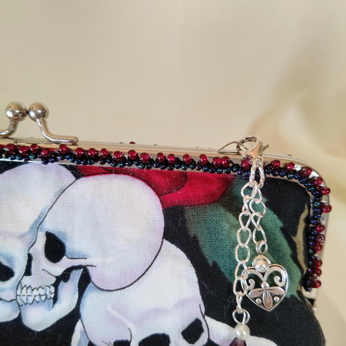 薔薇とドクロ☆メガネケース、ペンケース、ポーチ アレキサンダー  