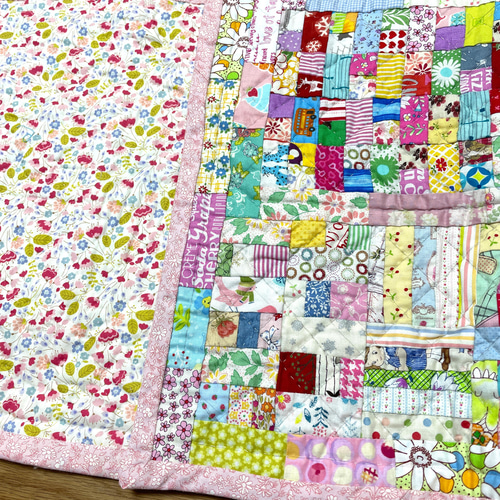 パッチワークキルト パステル長方形 その他インテリア雑貨 ハウリン