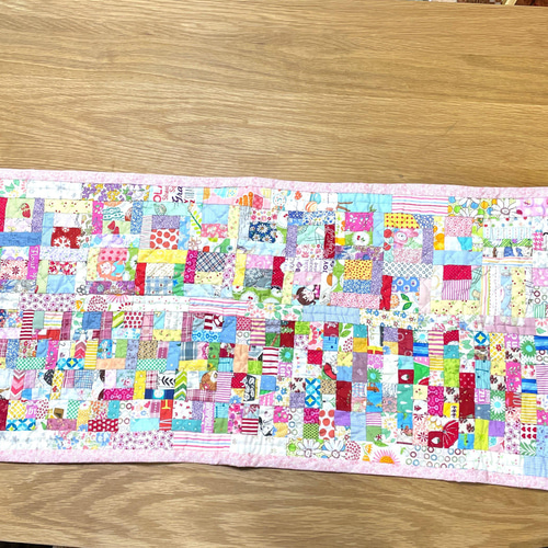パッチワークキルト パステル長方形 その他インテリア雑貨 ハウリン