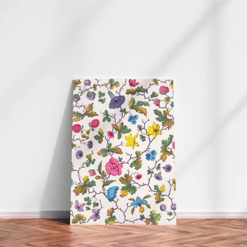 NO.350】カラフルなボタニカルのフラワーアートポスター☆花植物