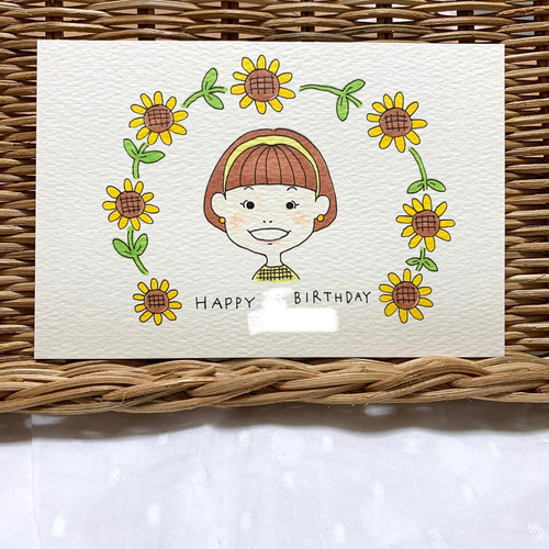sample】色鉛筆絵 似顔絵オーダー 色紙サイズ - メルカリ