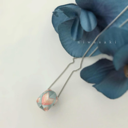 加賀ゆびぬき◇絹糸のネックレス ＜桜の花びら＞ 4枚目の画像
