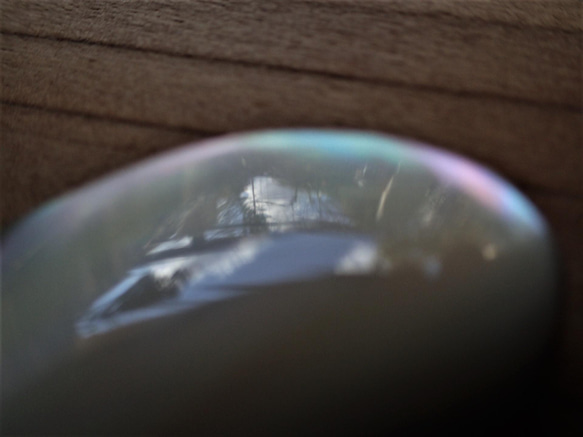沖縄産夜光貝　ペンダントトップ　変形滴型 12枚目の画像