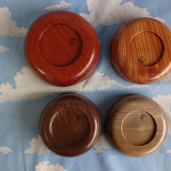 良岳の4種類の材の豆皿 4枚目の画像
