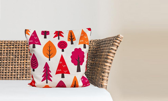 森林坐墊紅色樹木-扁柏香味- 第9張的照片