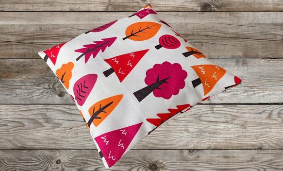 森林坐墊紅色樹木-扁柏香味- 第6張的照片