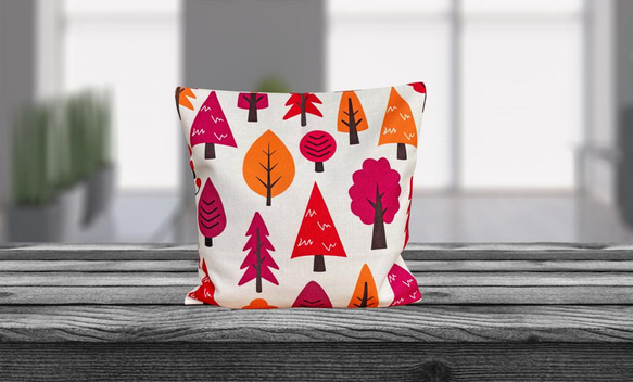 森林坐墊紅色樹木-扁柏香味- 第7張的照片