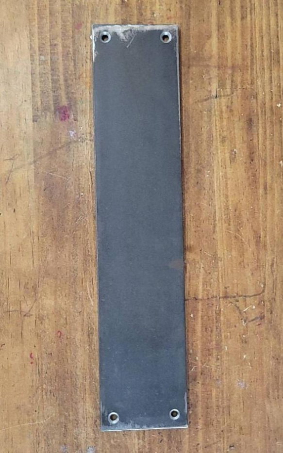 押し板 ドアハンドル　鉄板　プレート　鉄板プレート　マグネット　メモ張り　アイアンプレート　フラットバー 1枚目の画像