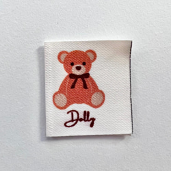 Dolly bear タグ　布タグ　ハサミタグ　 7枚目の画像