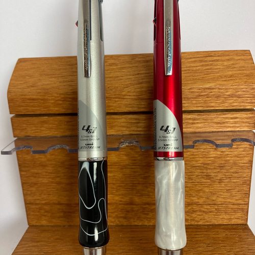 abc出品　ジェットストリーム4&1用　アクリルカスタムグリップ 楽天市場】名入れ 三菱鉛筆 ジェットストリーム4＆1 オリジナル