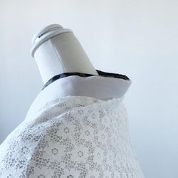 再販☆レースタスキ【ホワイト 小花柄 】マーガレットタイプ・羽織＜Lサイズ＞ﾙﾂﾎﾞ/る壺/実用的な着物★ 5枚目の画像