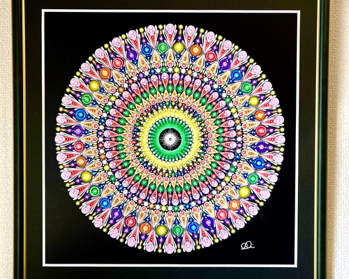 お値引きしました！曼荼羅 特大 手描き 4f3627fce35d7cdbb1d5799d603c81