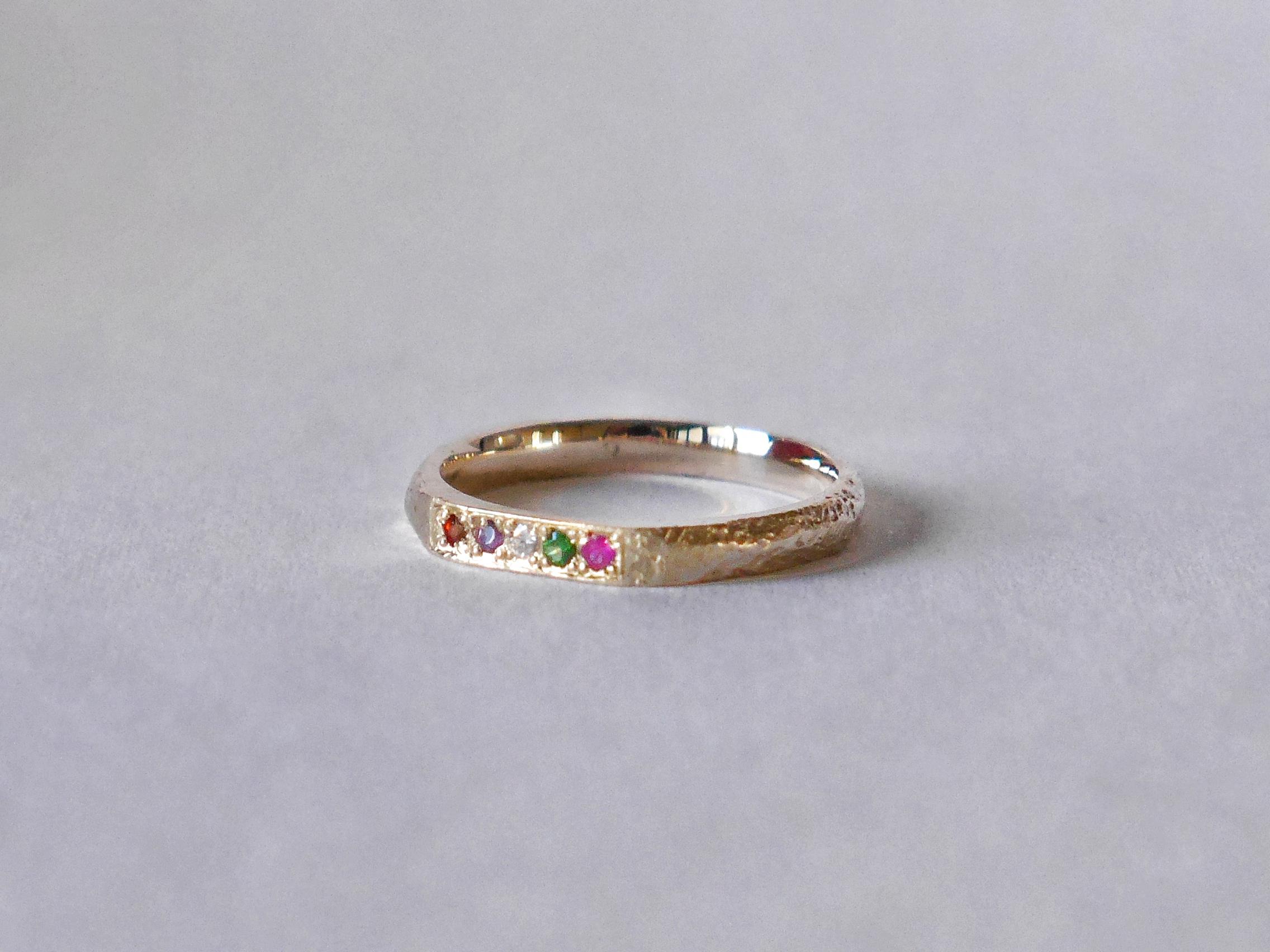 一点物★K10YG★colorful ring