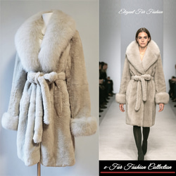 ヨーロッパ貴族的な雰囲気漂う☆ふかふかグレージュフォックスファー