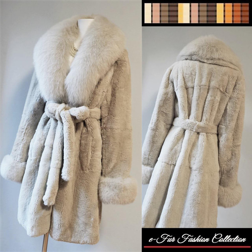 ヨーロッパ貴族的な雰囲気漂う☆ふかふかグレージュフォックスファー