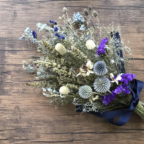 ニオベとキングの吊り下げスワッグ ドライフラワースワッグ2012 （1-20-2) 苦く ドライフラワー