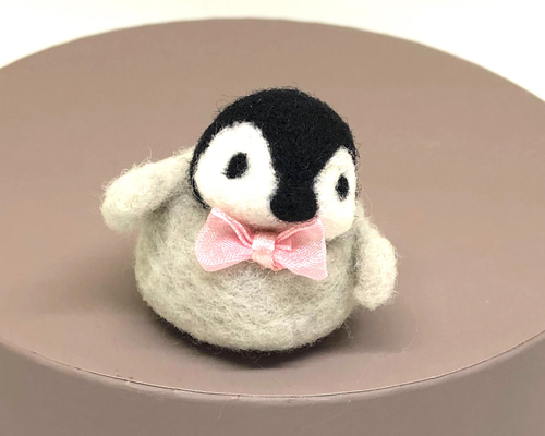 【羊毛フェルト】30cm越の大型★ペンギン★皇帝ペンギン　親子　鳥 羊毛フェルト】30cm越の大型☆ペンギン☆皇帝ペンギン 親子 鳥