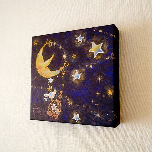 アートキャンバスパネル(手彩色）・こぐま座 イラスト 大森みき子 通販