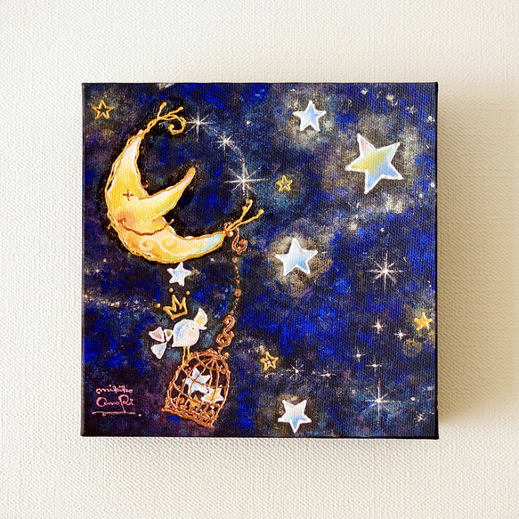アートキャンバスパネル(手彩色）・こぐま座 イラスト 大森みき子 通販
