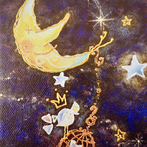 アートキャンバスパネル(手彩色）・こぐま座 イラスト 大森みき子 通販