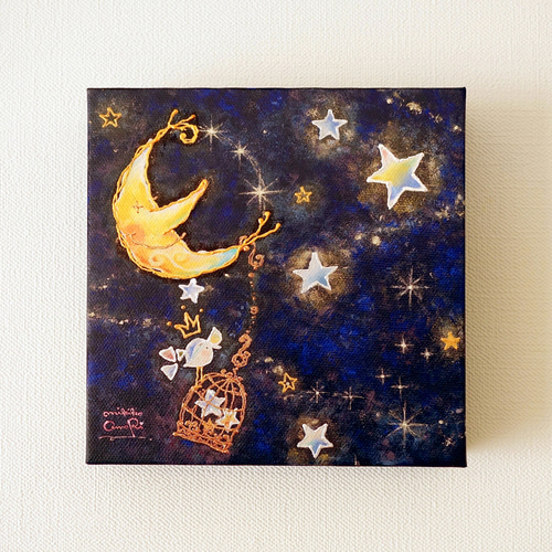 アートキャンバスパネル(手彩色）・こぐま座 イラスト 大森みき子 通販