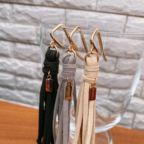 AINOA|ヘアアクセサリー|ブラック|ラムレザー|革製品
