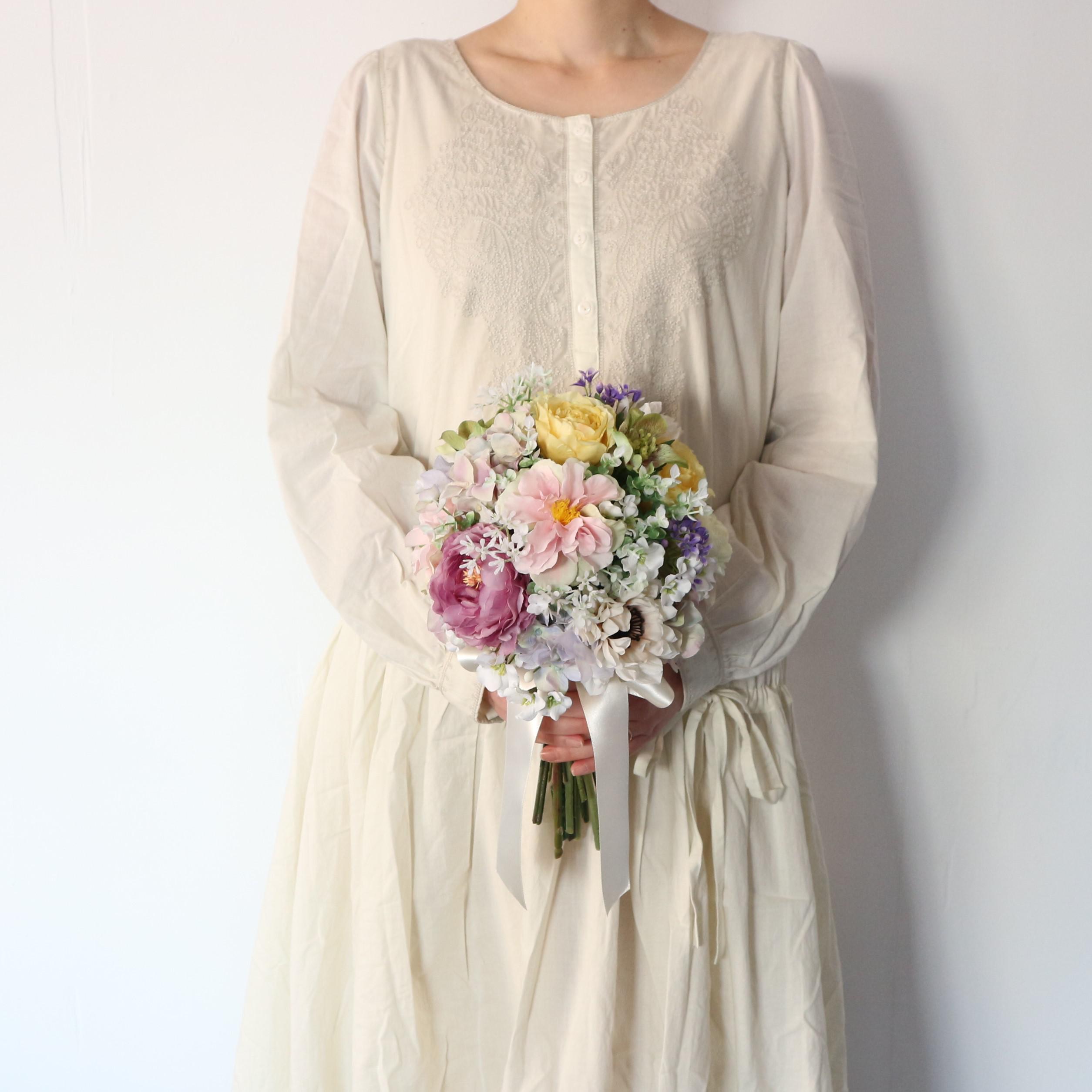 パステルミックスのブーケ＆ブートニアset