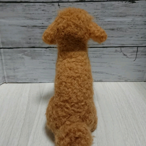 羊毛フェルト 犬 ワンコ トイプードル ペット うちの子 ぬいぐるみ