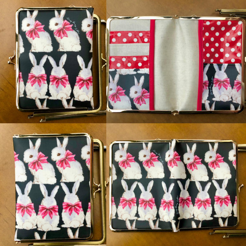 うさこ〜 ユキエモン 親子がま口・がま口手帳 3点 ✿22キャビネット他 うさこ〜 ユキエモン 親子がま口・がま口手帳 3点 ✿22キャビネット他